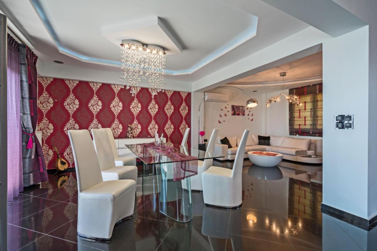 Alkistis Villa With Amazing Sea View Maroulas Luaran gambar