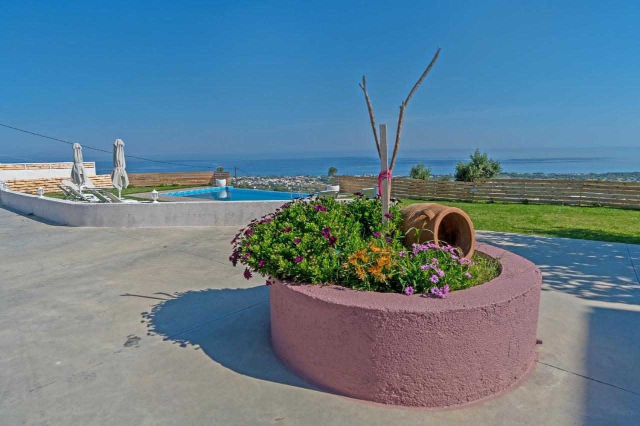 Alkistis Villa With Amazing Sea View Maroulas Luaran gambar