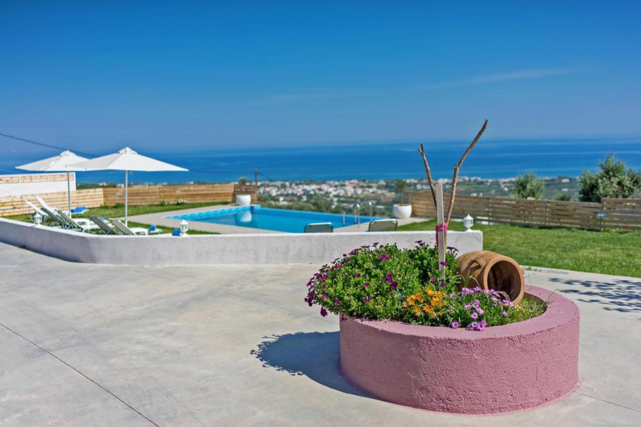 Alkistis Villa With Amazing Sea View Maroulas Luaran gambar
